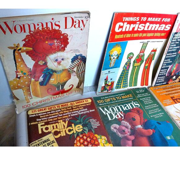 Holiday Christmas Craft Baking Magazines Family Circle Womans Day More SET OF 10 - Picture 6 of 12